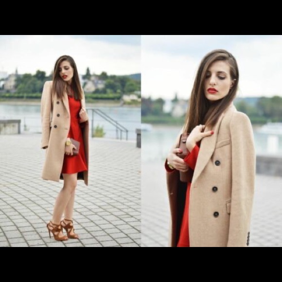 COPY - ZARA WOMEN MASCULINE COAT CAMEL - Picture 6 of 7